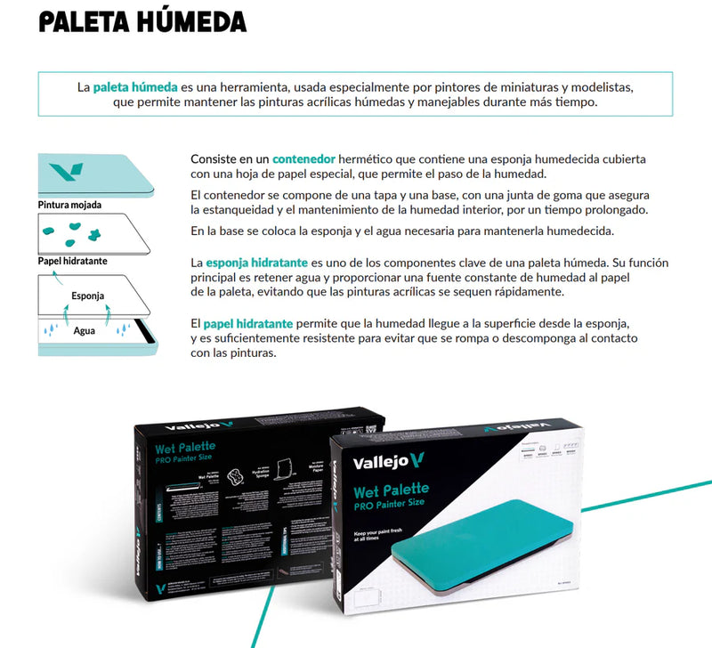 B90001 Wet Palette Pro Pinter Size