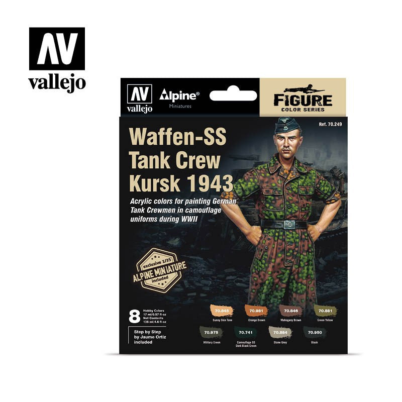 70.249 MODEL COLOR SET: ALPINE WAFFEN-SS TANK CRE, KURSK 1943