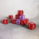 Grimdark future - One Page Rules 16mm Wound & Spell Dice Set (10)