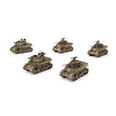 UBX70 M5 Stuart Light Tank Platoon (Late War x5 Tanks Plastic)Contains five M5 Stuart tanks