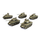 UBX88 M4 Sherman (Late) Platoon (x5 Plastic)