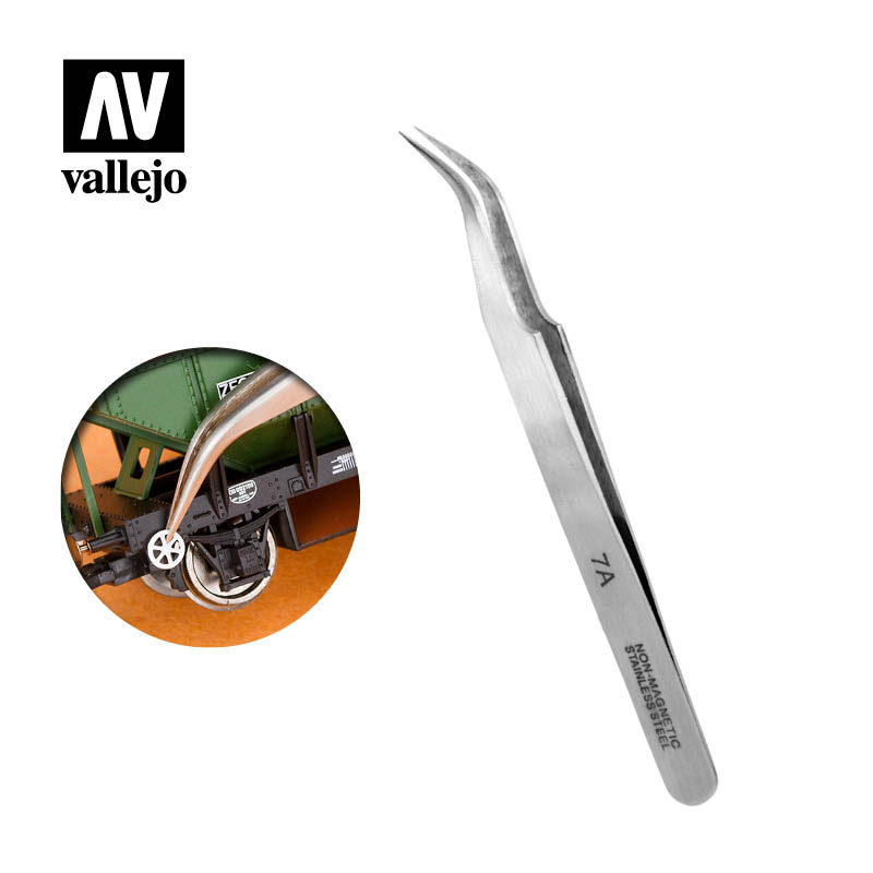 T12004 Extra Fine Curved Tweezers (115 mm)