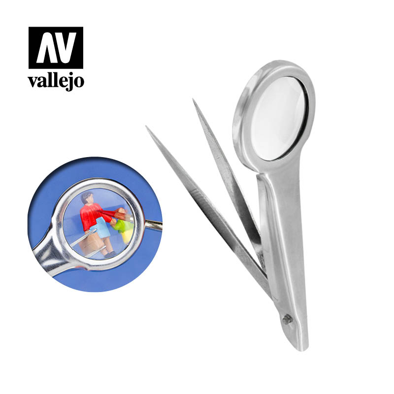 T12001 Tweezers with Magnifier